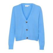 Saint Tropez Klassisk Cardigan All Aboard Blue, Dam