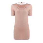 Lemaire Sand Second Skin T-Shirt Pink, Dam