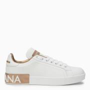 Dolce & Gabbana Portofino Läder Sneakers White, Dam