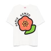 Kenzo Ekologisk Bomull Rund Hals T-Shirts White, Herr