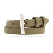 Alexander McQueen Läderarmband Green, Dam