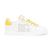 Dolce & Gabbana Calfskin Portofino Sneaker White, Dam