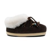 Moon Boot Chunky Vinter Scarves med Frontlås Brown, Dam