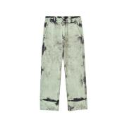 Oamc Stonewashed Denim Sportbyxor Gray, Herr