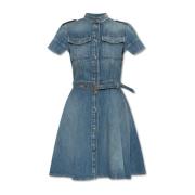 Alexander McQueen Denim klänning Blue, Dam