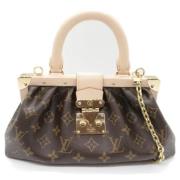 Louis Vuitton Vintage Pre-owned Canvas crossbodyvskor Brown, Dam