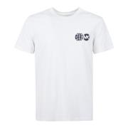 Michael Kors Bomull Jersey T-shirt med vitt logotyp White, Herr