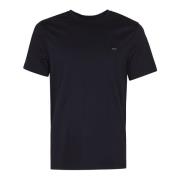 Michael Kors Svart Bomull Jersey T-shirt med Ikonisk Broderad Logotyp ...