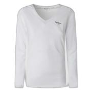 Pepe Jeans Corine Långärmad T-shirt White, Dam