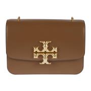 Tory Burch Eleanor Konvertibel Axelremsväska Brown, Dam