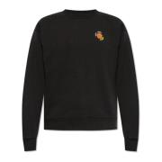 Kenzo Sweatshirt med tryckt logotyp Black, Herr