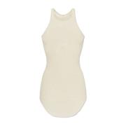 Rick Owens Top Bacic Rib White, Dam