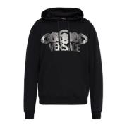 Versace Sweatshirt med Logotyp Black, Herr