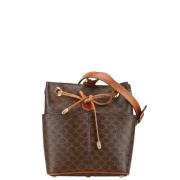 Celine Vintage Pre-owned Canvas celine-vskor Brown, Dam