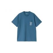 Carhartt Wip Fick-T-shirt med Fragments Print Blue, Herr