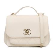 Chanel Vintage Pre-owned Laeder chanel-vskor White, Dam