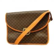 Celine Vintage Pre-owned Plast axelremsvskor Brown, Dam