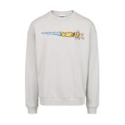 Iceberg Sweatshirt med rund hals och Garfield-tryck Gray, Herr