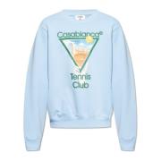 Casablanca Tryckt sweatshirt Blue, Herr