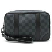 Louis Vuitton Vintage Pre-owned Tyg kuvertvskor Black, Dam