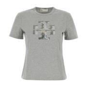 Tory Burch Grå Bomull T-shirt Gray, Dam