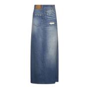 MM6 Maison Margiela Jeanskjol Blue, Dam