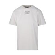 Golden Goose Heritage Regular T-Shirt med tryck av tvättrådsetikett Wh...