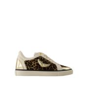 Zadig & Voltaire Tryckt Läder Fly On Sneakers Brown, Dam