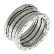 Bvlgari Vintage Pre-owned Vitt guld ringar Gray, Dam