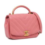 Chanel Vintage Pre-owned Laeder chanel-vskor Pink, Dam