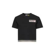 Moncler Svarta T-shirts och Polos Black, Dam