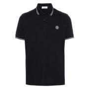 Stone Island Blå T-shirts och Polos med Randiga Detaljer Blue, Herr