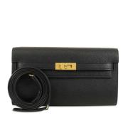 Hermès Vintage Pre-owned Laeder crossbodyvskor Black, Dam