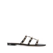 Valentino Garavani Svarta Rockstud Sandaler Damskor Black, Dam