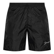 Givenchy Svart Sea Swim Shorts Elastisk Midja Black, Herr