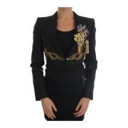 Dolce & Gabbana Förtrollande Elegans Kristall-Blazer Multicolor, Dam