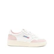 Autry Vita Sneakers med Rosa Accenter White, Dam