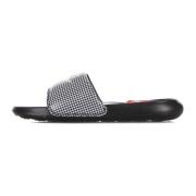 Nike Svart/Vit Slide Sandaler Black, Herr