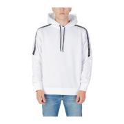 Calvin Klein Jeans Vit Hoodie i Bomull White, Herr