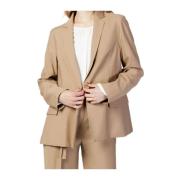 Sandro Ferrone Bomullsblazer Damjacka Kollektion Beige, Dam