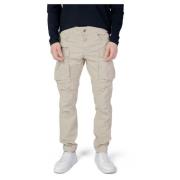 Replay Cargo Byxor Beige Enfärgade Jeans Beige, Herr