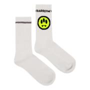 Barrow Smile Logo Socks in Bw009 White, Herr