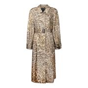 Stella McCartney Leopard Oversized Trench Coat Multicolor, Dam