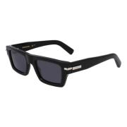 Salvatore Ferragamo Svarta Acetat Solglasögon Sf2034S 001 Black, Unise...