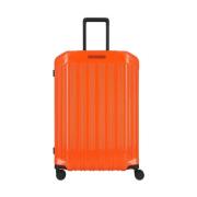 Piquadro Expanderbar Hardshell 4-Hjuls Trolley Resväska Orange, Unisex