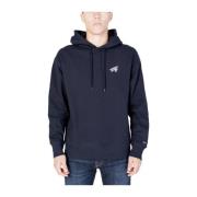 Tommy Jeans Mysig Bomullsblandad Hoodie Blue, Herr