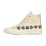 Comme des Garçons Play Hjärta Låg Topp Sneakers Beige, Herr