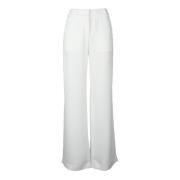 Costume National Modernt Polyesterbyxor White, Dam