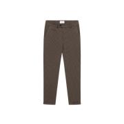 Les Deux Houndstooth Suit Byxor Mountain Grey Desert Taupe Brown, Herr