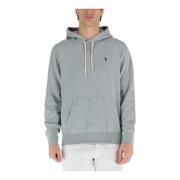 Polo Ralph Lauren Fransk Terry Hoodie med Marsupium Ficka Gray, Herr